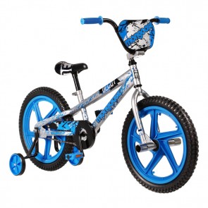 18 Mens Mongoose Decoy Silver Blue Bike