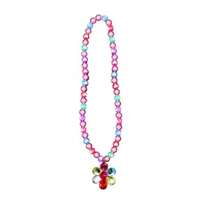 Flower Gem Bead Necklace