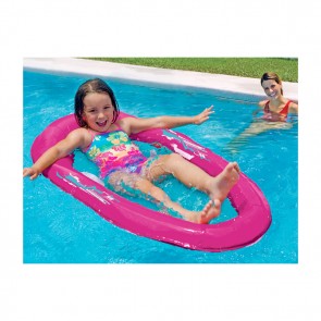 Pool Float Spring Float Kids Boat - Pink / Orange Hearts