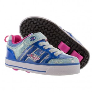 Heelys Bolt Plus X2 Ice Blue/Silver/Pink Size 35