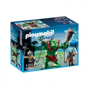 Playmobil Giant Troll With Dwarf Fighters