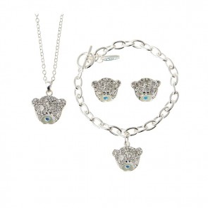 Me to You Earrings, Bracelet and Pendant Set