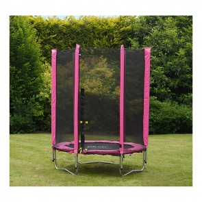 Plum Junior Trampoline And Enclosure Pink