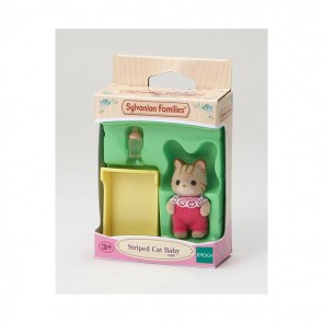 Sylvanian Families Striped Cat Baby