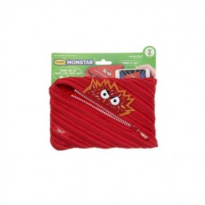 Zipit Monstar Jumbo Pouch Clip 8 Unit Red