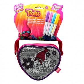 Color Me Mine Sequin Heart Trolls Bag
