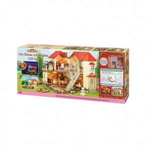Sylvanian Families City House With Lights Gift Set