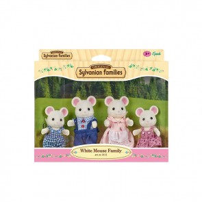 Sylvanian Families White Mouse Family