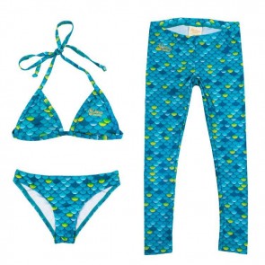Mahina Mermaid Merswinwear Swimming Set Aqua Size6