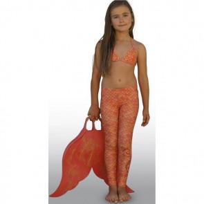 Mahina Mermaid Merswinwear Swimming Set Coral Size