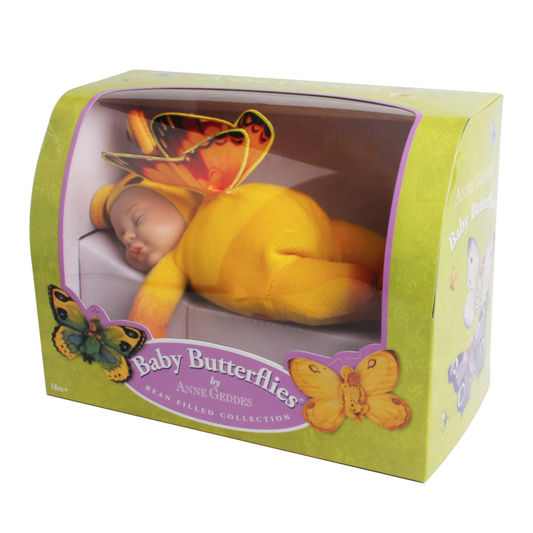 ANNE GEDDES BABY BUTTERFLIES 9INCH DOLL  ORANGE & YELOW