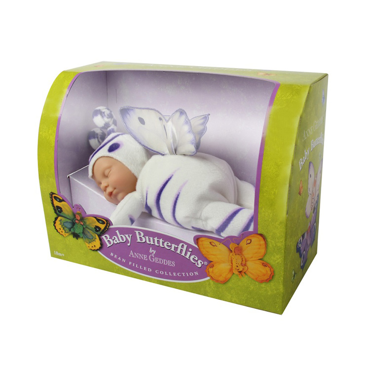ANNE GEDDES BABY BUTTERFLIES 9INCH DOLL WHITE LILAC