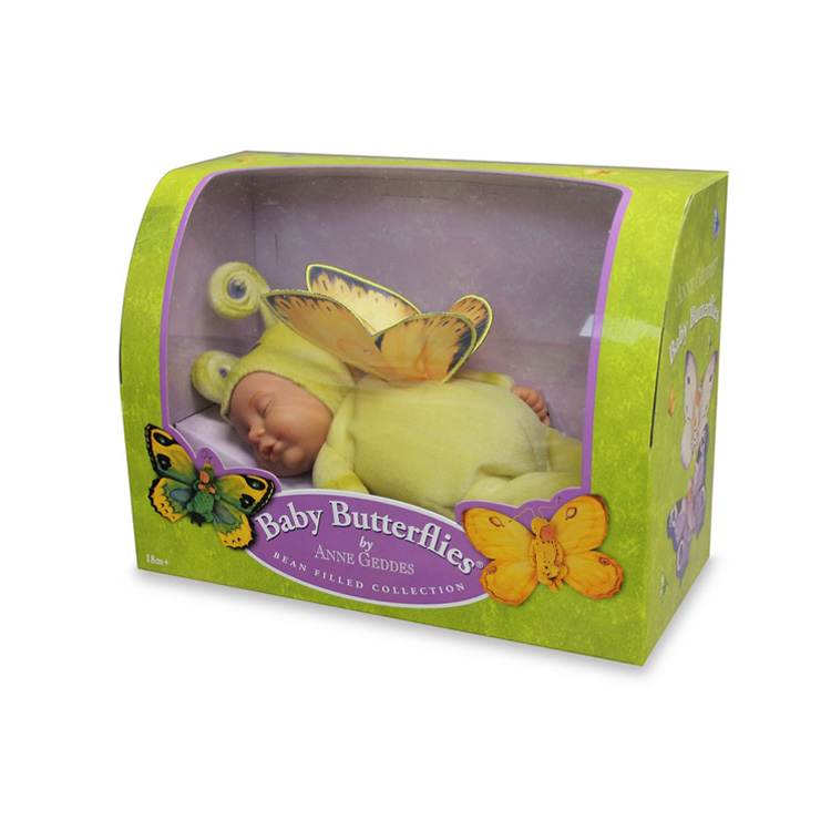 ANNE GEDDES BABY BUTTERFLIES DOLL 9INCH DOLL LIGHT GREEN