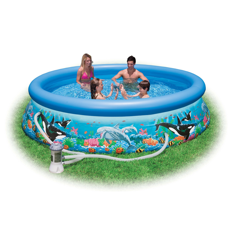 EASY SET POOL AQUARIUM W/only PUMP(10ft)-(305x76)