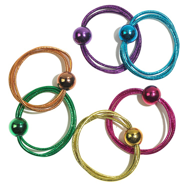 Metallic Ball Hair Ties