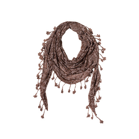 NEON CROCHETED SCARF FUCHSIA