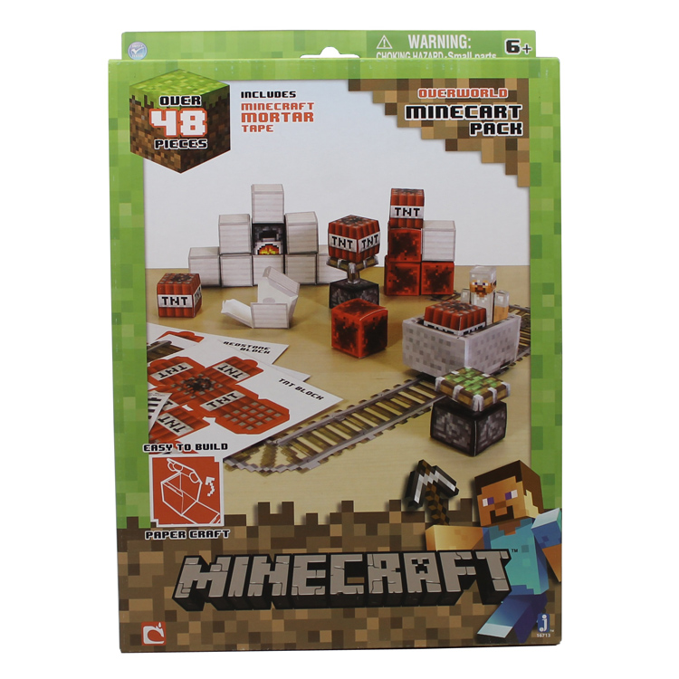 MINECRAFT PAPERCRAFT MINECART SET