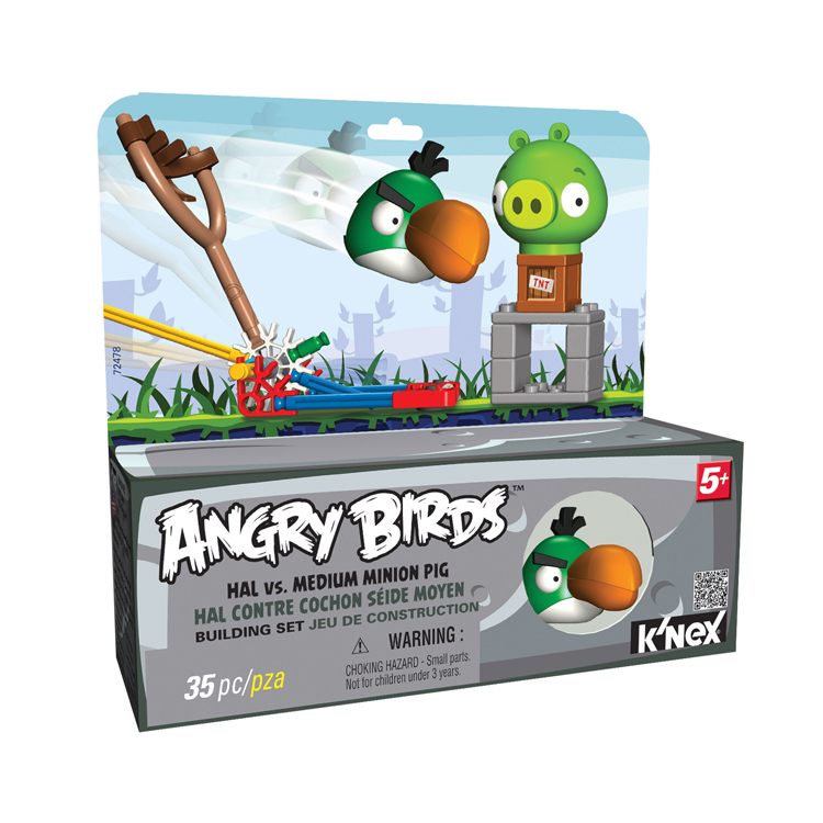 KNEX ANGRY BIRDS HAL VS.MEDIUM MINION PIG BUILDING SET