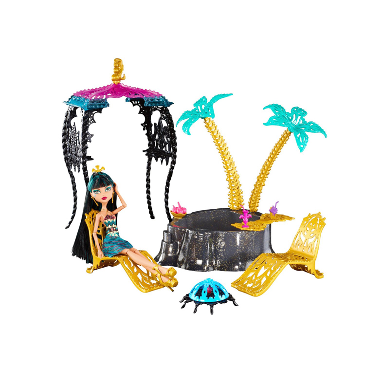 MONSTER HIGH 13 WISHES OASIS W/DOLL