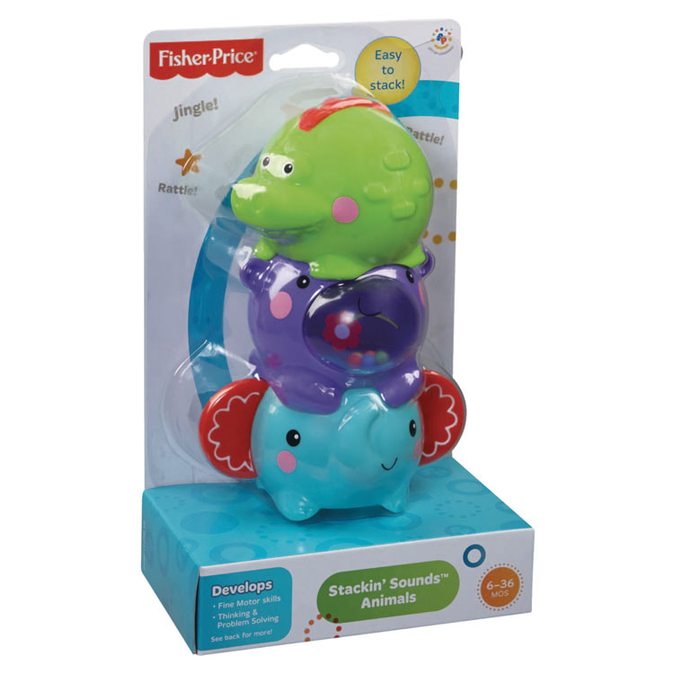 FISHER PRICE INFANT STACKIN' SOUNDS ANIMALS