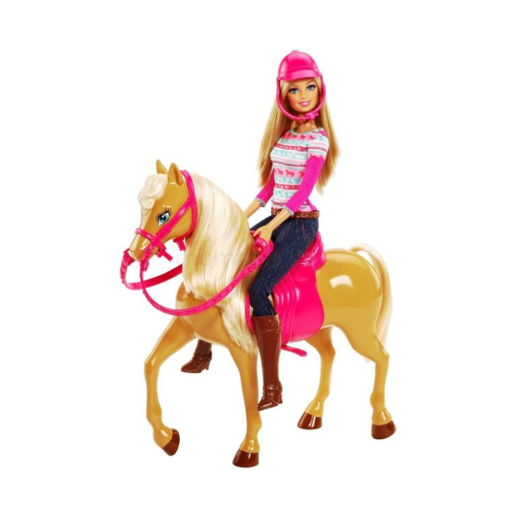 BARBIE  NON FEATURE BARBIE & HORSE