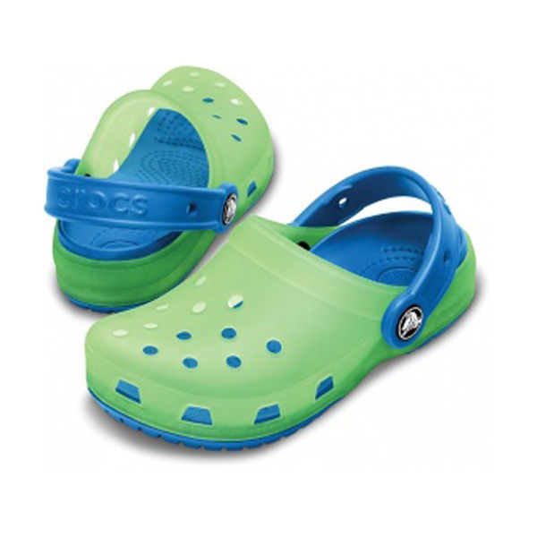CROCS CHAMELEON CLOG KIDS LIME/ SEABLUE