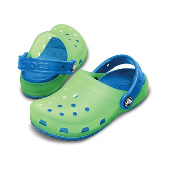 CROCS CHAMELEON CLOG KIDS LIME/ SEABLUE