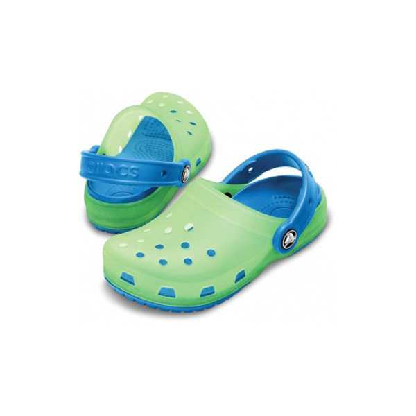 CROCS CHAMELEON CLOG KIDS LIME/ SEABLUE