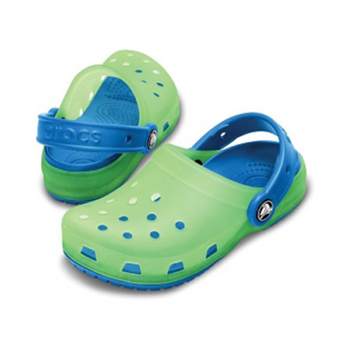 CROCS CHAMELEON CLOG KIDS LIME /SEABLUE