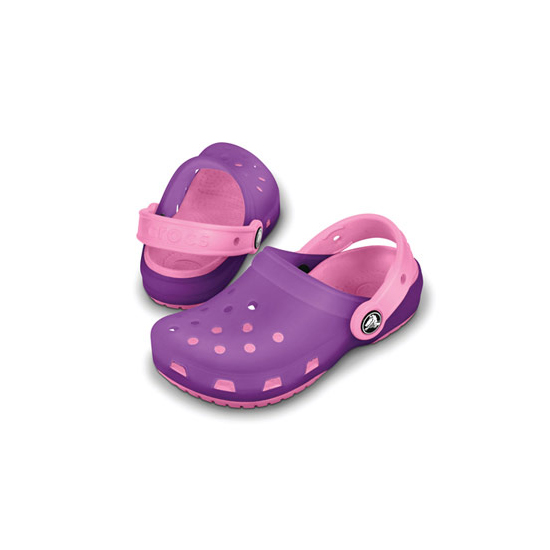 CROCS CHAMELEONS TRANSLUCENT CLOG KIDS LAVENDER / CARNATION C8/9