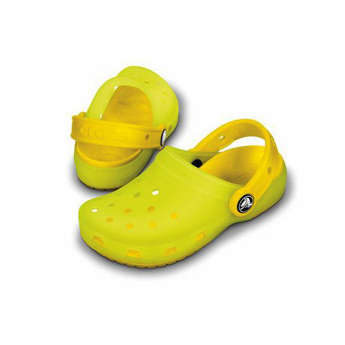 CROCS CHAMELEONS TRANSLUCENT CLOG KIDS LAVENDER / CARNATION C10/11