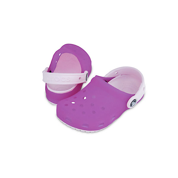 CROCS CHAMELEONS TRANSLUCENT CLOG KIDS LAVENDER / CARNATION C12/13