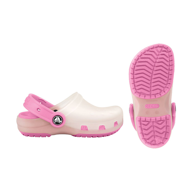 CROCS CHAMELEONS TRANSLUCENT CLOG KIDS LAVENDER / CARNATION J1