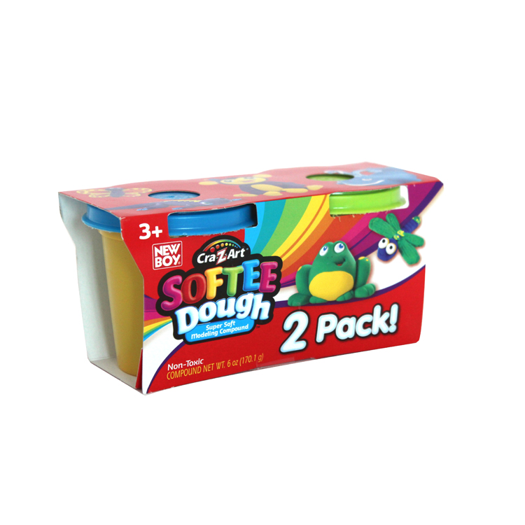 CRA Z ART SOFTEE DOUGH 2 PACK   3 OZ CANS