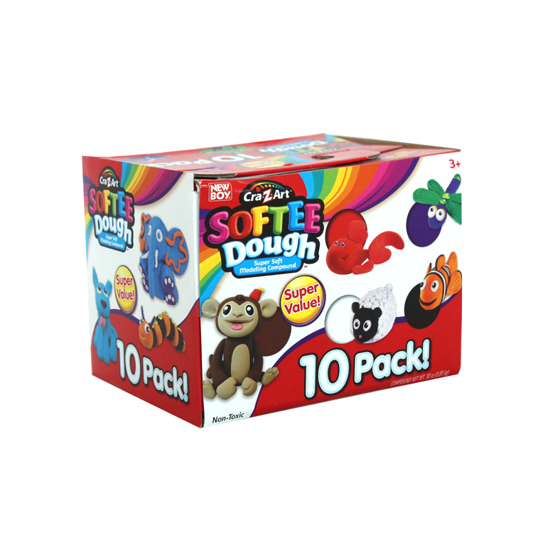 CRA Z ART SOFTEE DOUGH 10 PACK   3 OZ CANS