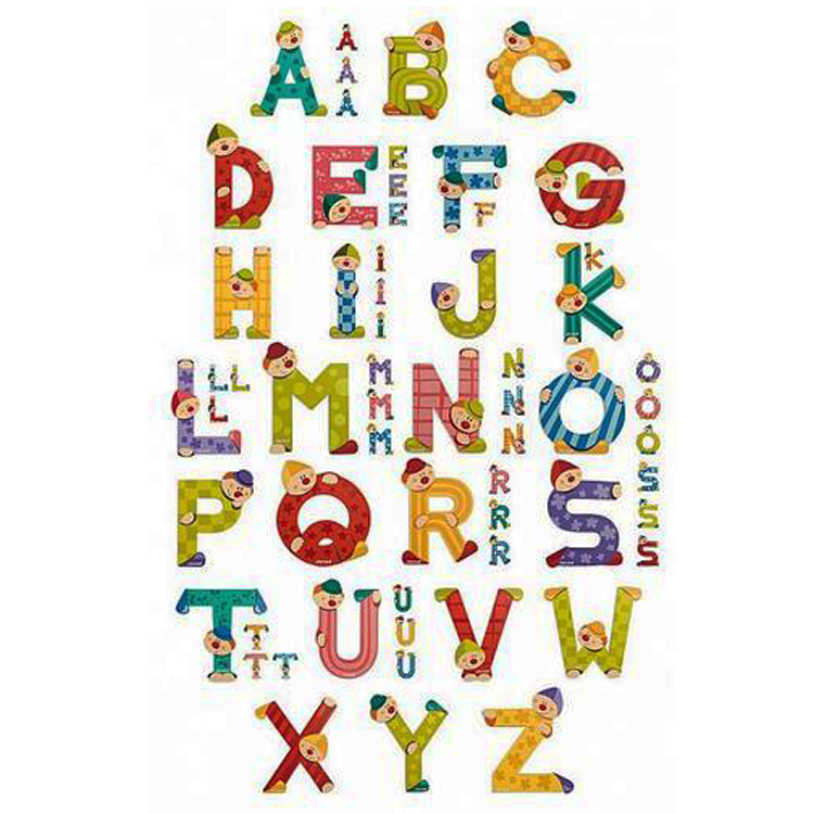 144 CLOWN LETTER SET