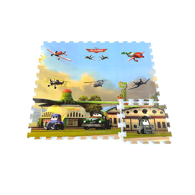 9PCS PRINTED PUZZLE MAT - PLANES (PL001)