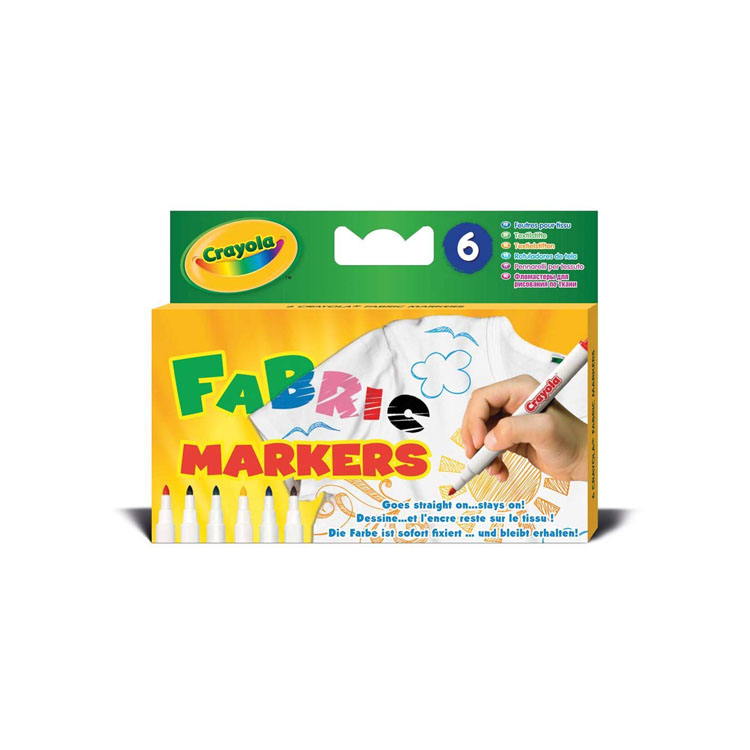 6 FABRIC MARKERS