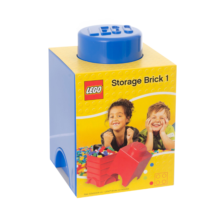 LEGO STORAGE BRICK 1 BLUE