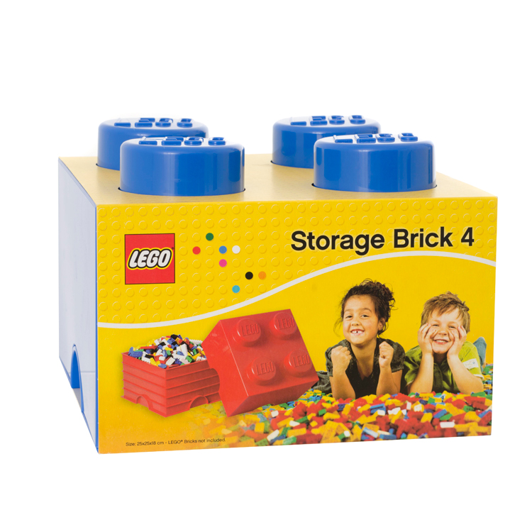 LEGO STORAGE BRICK 4 BLUE