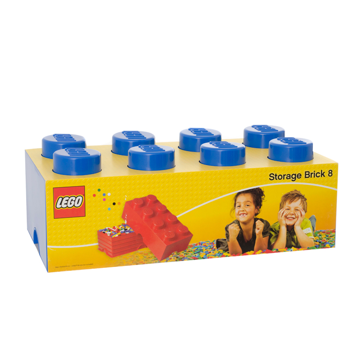 LEGO STORAGE BRICK 8 BLUE