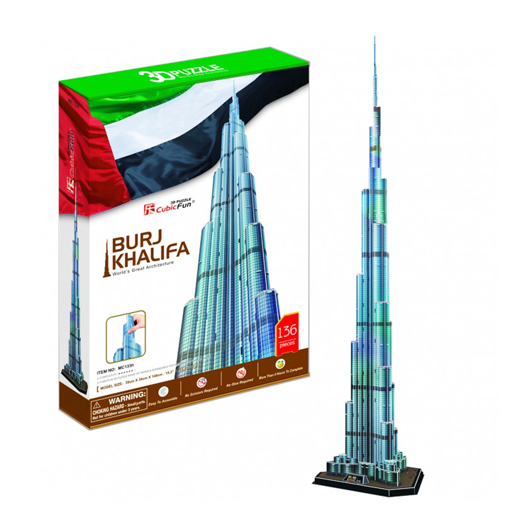 3D PUZZLE BURJ KHALIFA 30CM