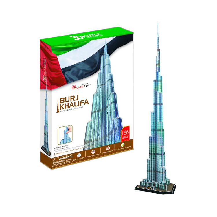 3D PUZZLE BURJ KHALIFA 140CM