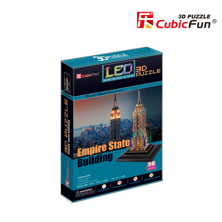 EMPIRE STATE BUILDING  USA WITH LED INSIDE
