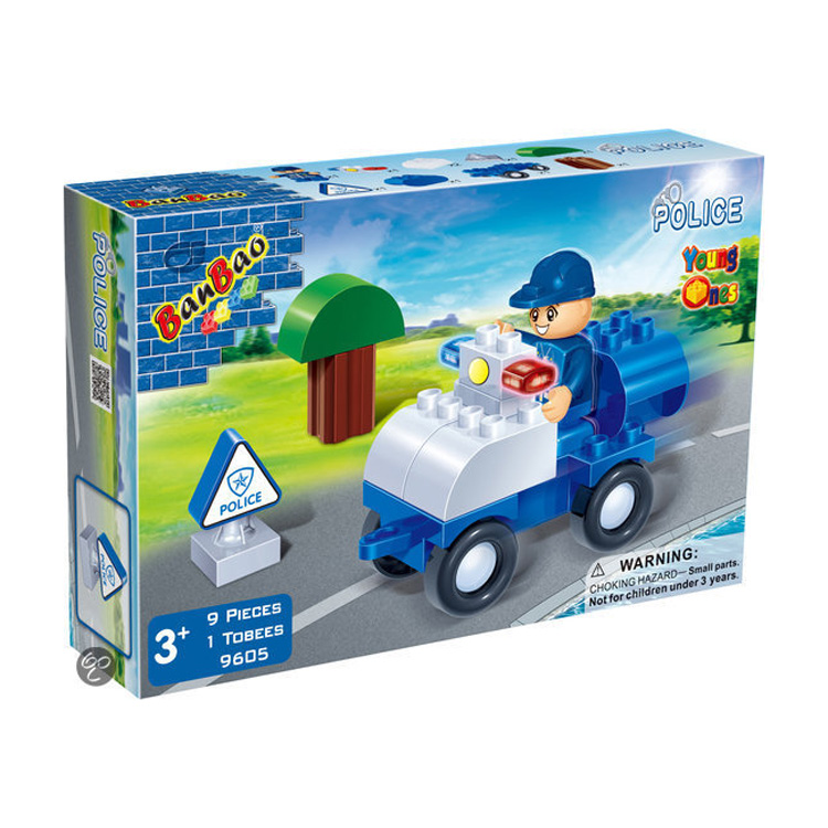 BANBAO YOUNG ONE POLICE 9PCS 9605