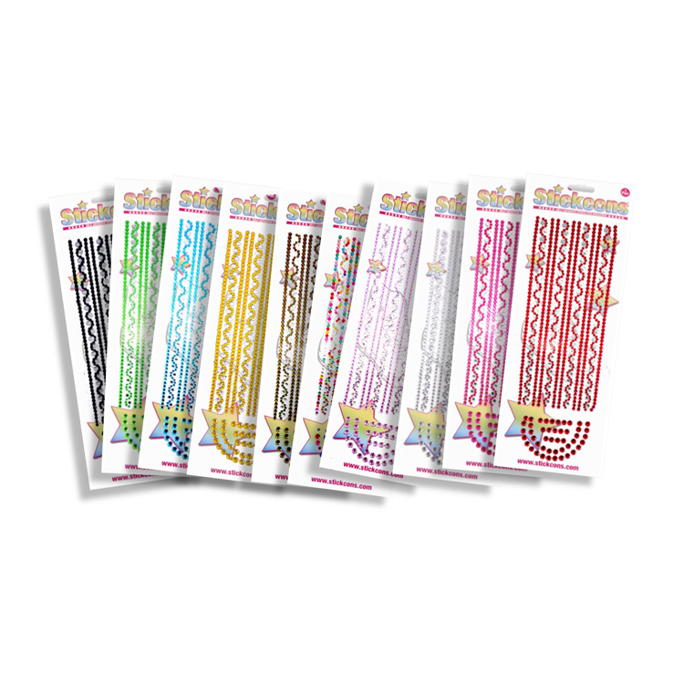 STICKONS SHOE FASHION STRIPS ASSORTMENTS