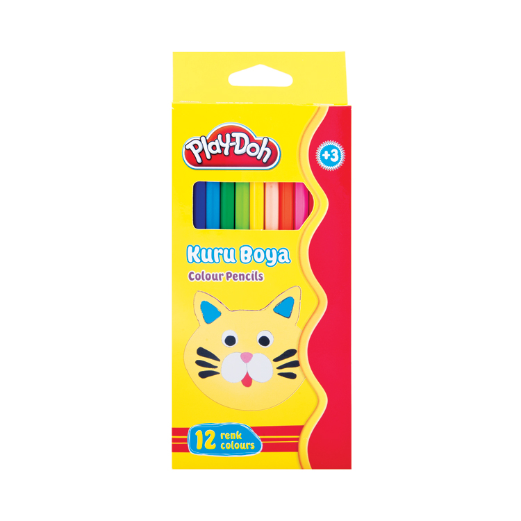12 COLOUR PENCILS IN PAPER BOX