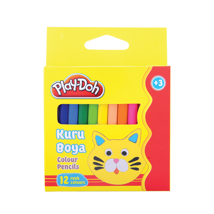 12 MINI COLOUR PENCILS IN PAPER BOX