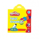 6 TWIST-IT WAX CRAYONS IN DISPLAY BOX